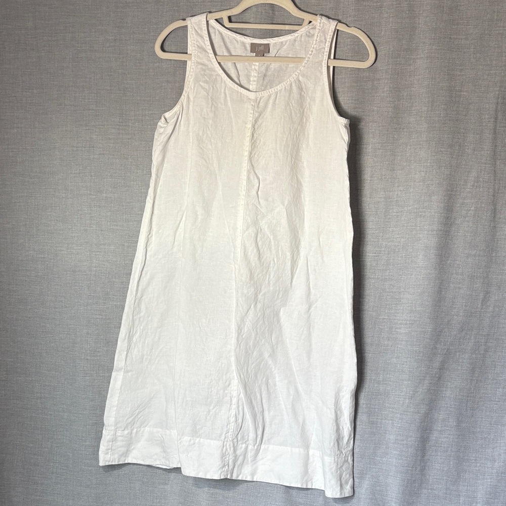 J. Jill - White Sleeveless Linen Dress - NWOT - size S - Picture 7 of 12